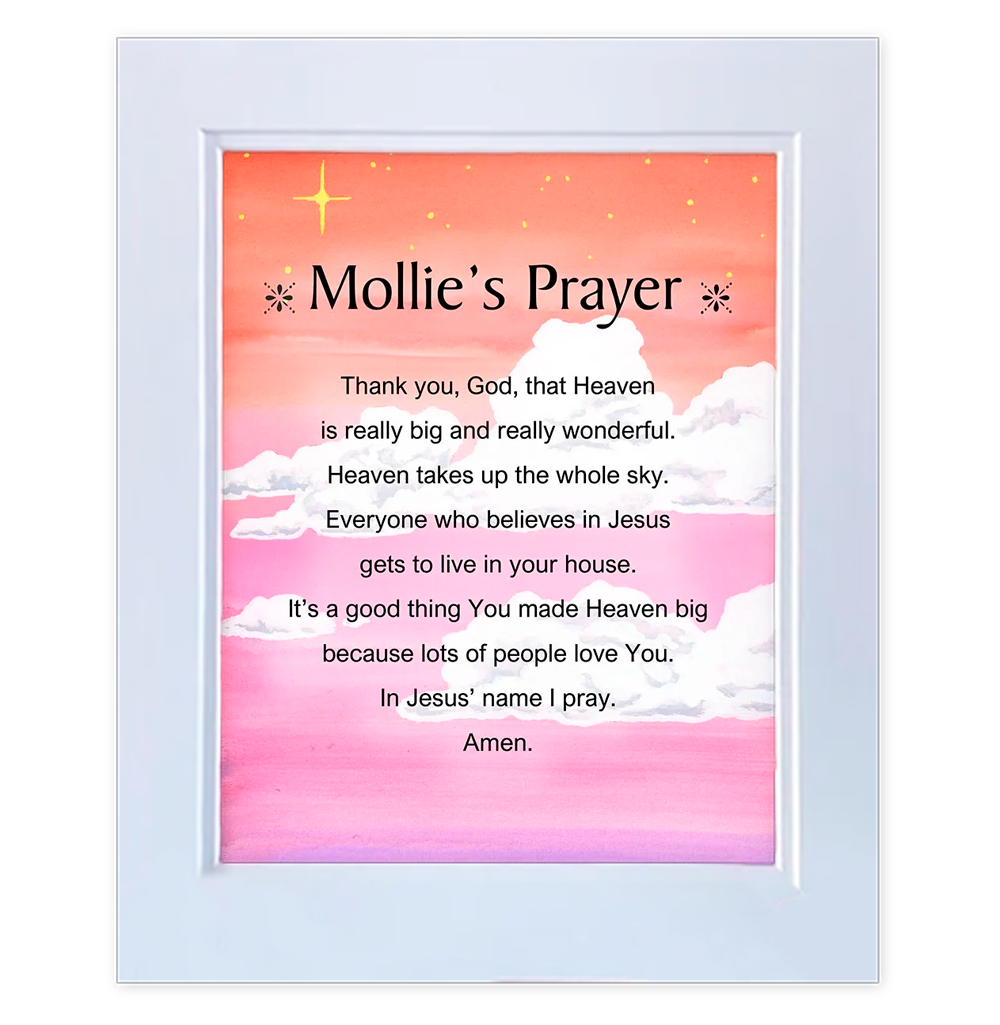 God’s House - Double-mat 11x14 Personalized Prayer Print
